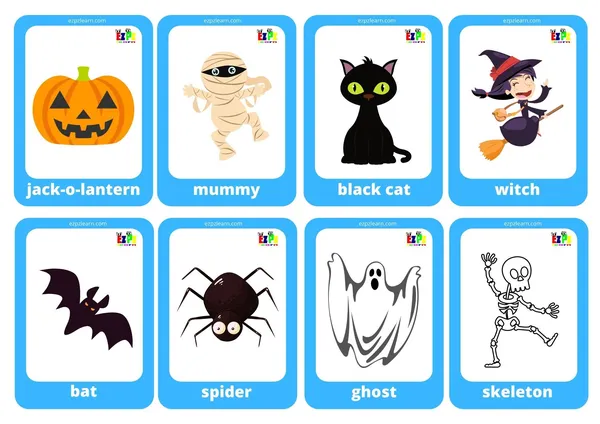 game halloween - Halloween flashcard